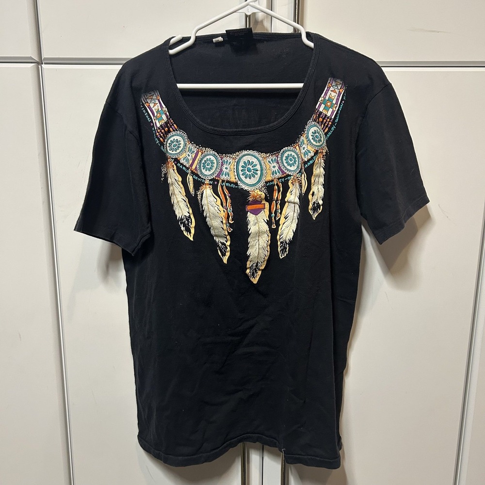 Harley-Davidson Los Angeles Graphic T-Shirt Black Cotton Small/Med